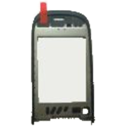 Kryt kolem LCD Nokia 3710 Fold Black / černý + sluchátko, Originál