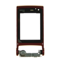 Kryt kolem LCD Nokia N76 Red / červený, Originál