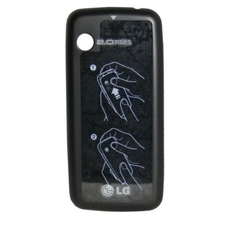 Zadní kryt LG GS290 Cookie Fresh Black / černý, Originál