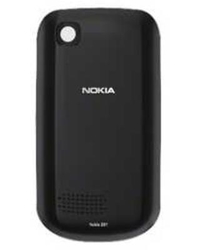 Zadní kryt Nokia Asha 201 Graphite / grafitový (Service Pack)