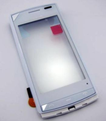 Přední kryt Nokia 500 White / bílý + dotyková deska, Originál