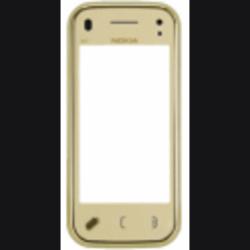 Přední kryt Nokia N97 mini Gold / zlatý + dotyková deska, Originál