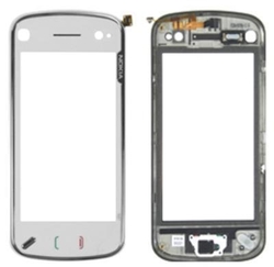 Přední kryt Nokia N97 White / bílý + dotyková deska (Service Pac