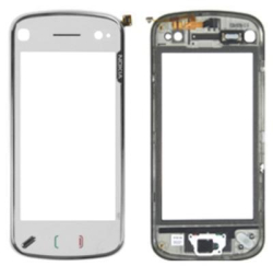 Přední kryt Nokia N97 White / bílý + dotyková deska, Originál