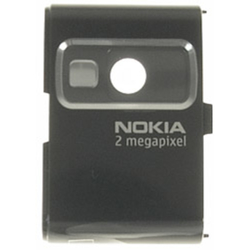 Kryt kamery Nokia 6233 Black / černý - logo (Service Pack)