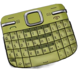 Klávesnice Nokia C3-00 Green / zelená - česká, Originál