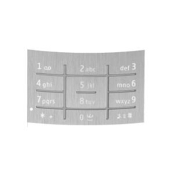 Spodní klávesnice Nokia X3-00 Silver / stříbrná, Originál