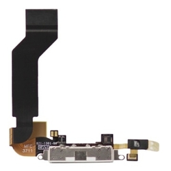 Systémový konektor + flex kabel Apple iPhone 4S bílý + mikrofon