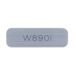 Krytka loga Sony Ericsson W890i Silver / stříbrná (Service Pack)