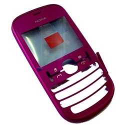 Přední kryt Nokia Asha 200 Pink / růžový, Originál