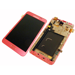 Přední kryt Samsung N7000 Galaxy Note Pink / růžový + LCD + doty