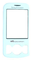 Přední kryt Sony Ericsson W100i Spiro Sunset Pink / bílý růžový, Originál