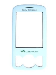 Přední kryt Sony Ericsson W100i Spiro Spring Green / bílý zelený