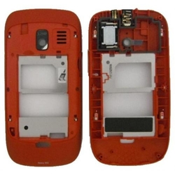 Střední kryt Nokia Asha 302 Red / červený, Originál