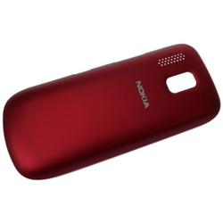 Zadní kryt Nokia Asha 203 Red / červený, Originál
