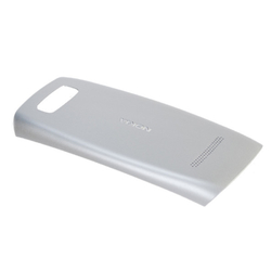 Zadní kryt Nokia Asha 305, 306 Silver / stříbrný, Originál