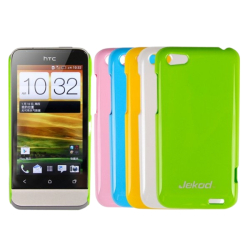 Pouzdro Jekod Shine pro HTC One V Pearl White / perleťová bílá
