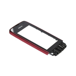 Přední kryt Nokia Asha 311 Red / červený + dotyková deska, Originál