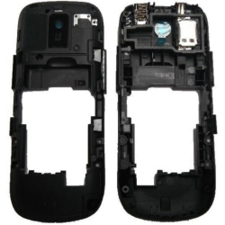 Střední kryt Nokia Asha 202, 203 Black / černý, Originál