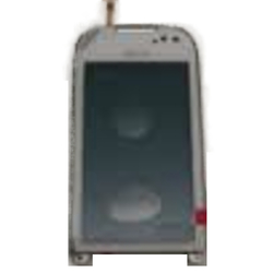 Přední kryt Nokia 701 White / bílý + dotyková deska, Originál