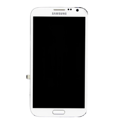 Přední kryt Samsung N7100 Galaxy Note 2 White / bílý + LCD + dotyková deska (Service Pack)