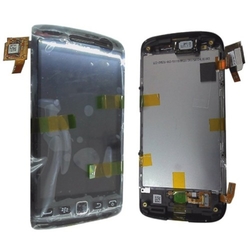 Přední kryt BlackBerry 9860 Torch Black / černý + LCD + dotyková deska, Originál