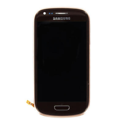 Přední kryt Samsung i8190 Galaxy S3 mini Brown / hnědý + LCD + dotyk deska (Service Pack)