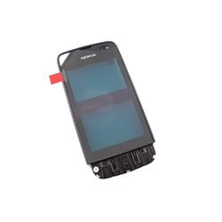 Přední kryt Nokia Asha 311 Cyan / modrý + dotyková deska (Servic