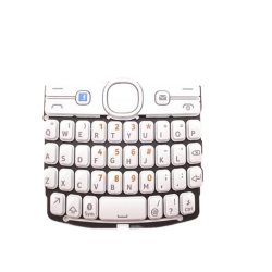 Klávesnice Nokia Asha 205 White / bílá - anglická, Originál