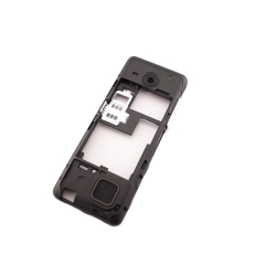 Střední kryt Nokia 206 White / bílý - Dual SIM, Originál
