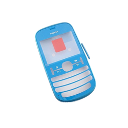 Přední kryt Nokia Asha 201 Cyan / modrý (Service Pack)