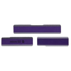 Boční krytky Sony Xperia Z1 C6902, C6903, C6906 Violet / fialové - 3ks, Originál