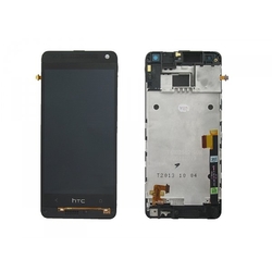 Přední kryt HTC One mini M4 Black / černý + LCD + dotyková deska, Originál