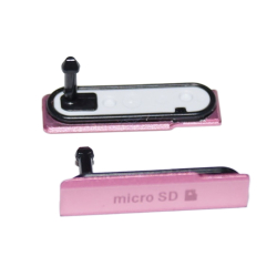 Krytka microSD Sony Xperia Z1 Compact, D5503 Pink / růžová, Originál