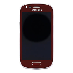 Přední kryt Samsung i8190, i8200 Galaxy S3 mini VE Red + LCD + d
