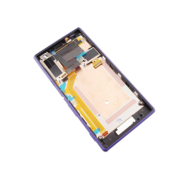 Přední kryt Sony Xperia M2 Dual, D2302 Purple / fialový + LCD + dotyková deska, Originál