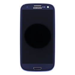 Přední kryt Samsung i9301 Galaxy S3 Neo Blue / modrý + LCD + dotyková deska (Service Pack)