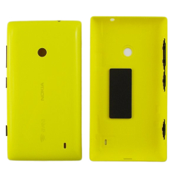 Zadní kryt Nokia Lumia 525 Yellow / žlutý - logo AVEA, Originál