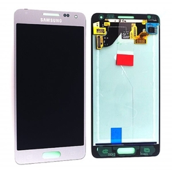 LCD Samsung G850 Galaxy Alpha + dotyková deska Silver / stříbrná (Service Pack), Originál