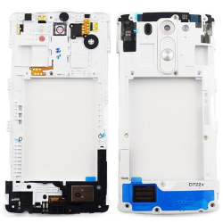 Střední kryt LG G3 S, D722 White / bílý, Originál