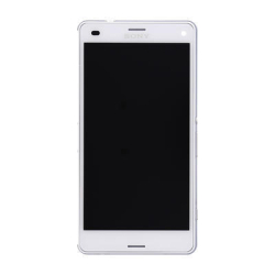 Přední kryt Sony Xperia Z3 Compact, D5803 White + LCD + dotyková deska (Service Pack)