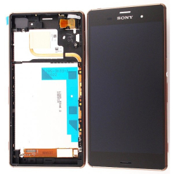 Přední kryt Sony Xperia Z3 Dual, D6633 Copper / měděný + LCD + dotyková deska, Originál