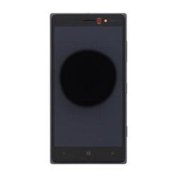 Přední kryt Nokia Lumia 830 Black / černý + LCD + dotyková deska