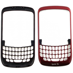 Přední kryt BlackBerry 8520 Curve Red / červený - logo