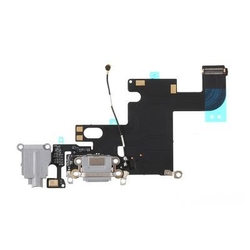 Flex kabel Apple iPhone 6 + dobíjecí Lightning konektor Black / černý + mikrofon