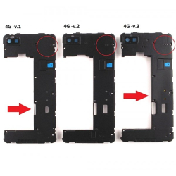 Střední kryt BlackBerry Z10 4G - verze 2, Originál