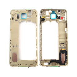 Střední kryt Samsung G850 Galaxy Alpha Gold / zlatý (Service Pac