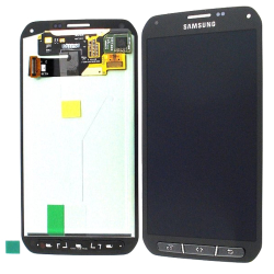 LCD Samsung G870 Galaxy S5 Active + dotyková deska Grey / šedá, Originál