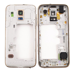 Střední kryt Samsung G800 Galaxy S5 mini Gold / zlatý (Service P