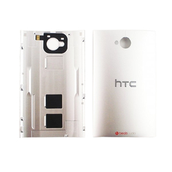 Zadní kryt HTC One Dual SIM, 802W Silver / stříbrný